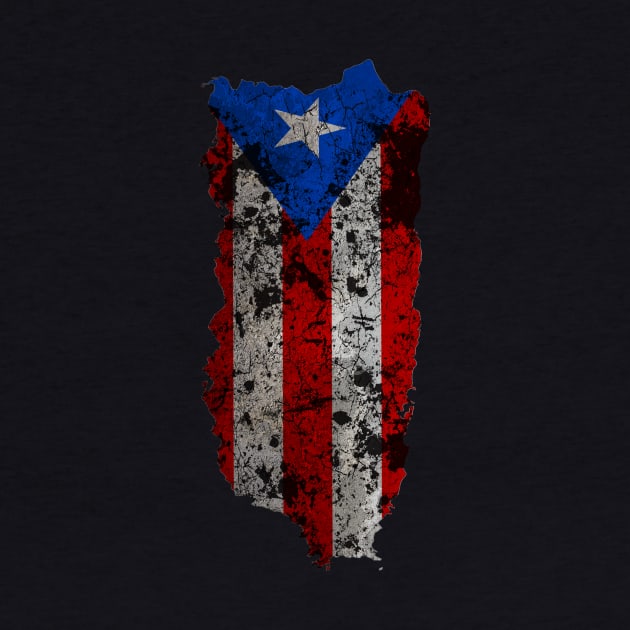 Puerto Rico Faded Flag by ThirdEyeAerial
